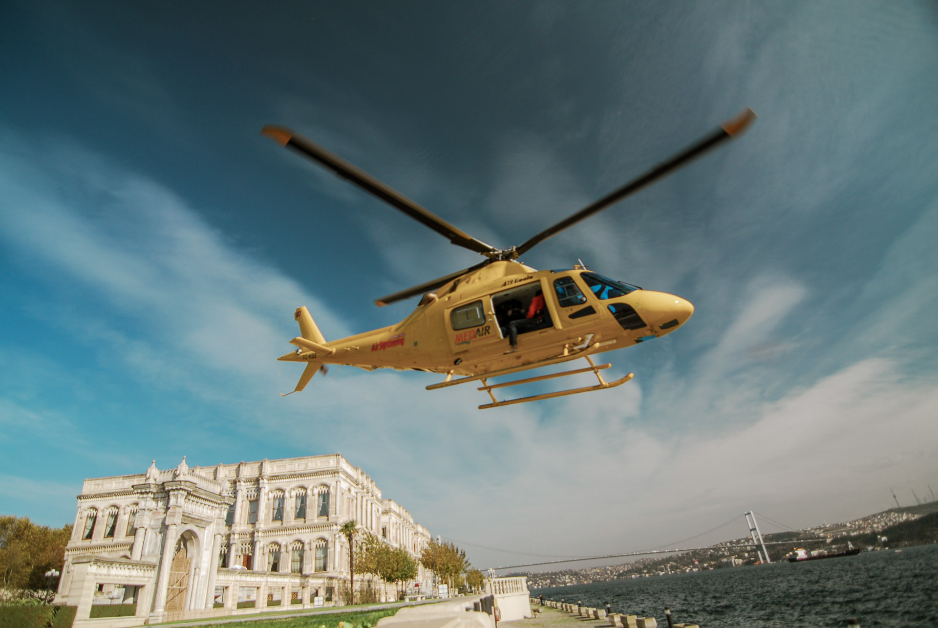Helicopter in Istanbul